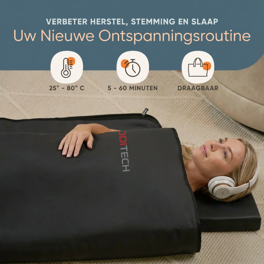 RejuvaWrap™ Infrarood Sauna Deken – Volledige Detox, Ontspanning & Herstel